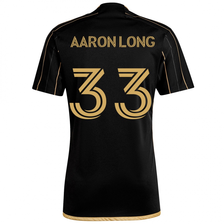 Dětské Aaron Long #33 Černé Zlato Domů Hráčské Dresy 2024/25 Dres