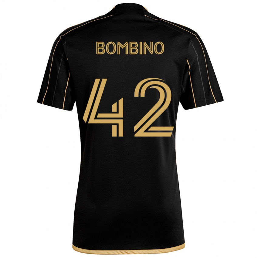 Dětské Luca Bombino #42 Černé Zlato Domů Hráčské Dresy 2024/25 Dres