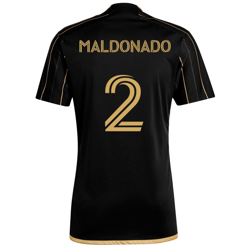 Dětské Denil Maldonado #2 Černé Zlato Domů Hráčské Dresy 2024/25 Dres