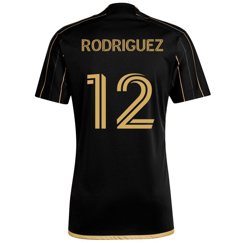 Dětské Jeremi Rodríguez #12 Černé Zlato Domů Hráčské Dresy 2024/25 Dres