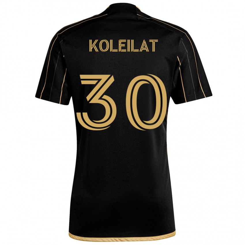 Dětské Jassem Koleilat #30 Černé Zlato Domů Hráčské Dresy 2024/25 Dres