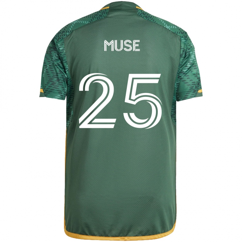 Dětské Trey Muse #25 Zelená Oranžová Domů Hráčské Dresy 2024/25 Dres