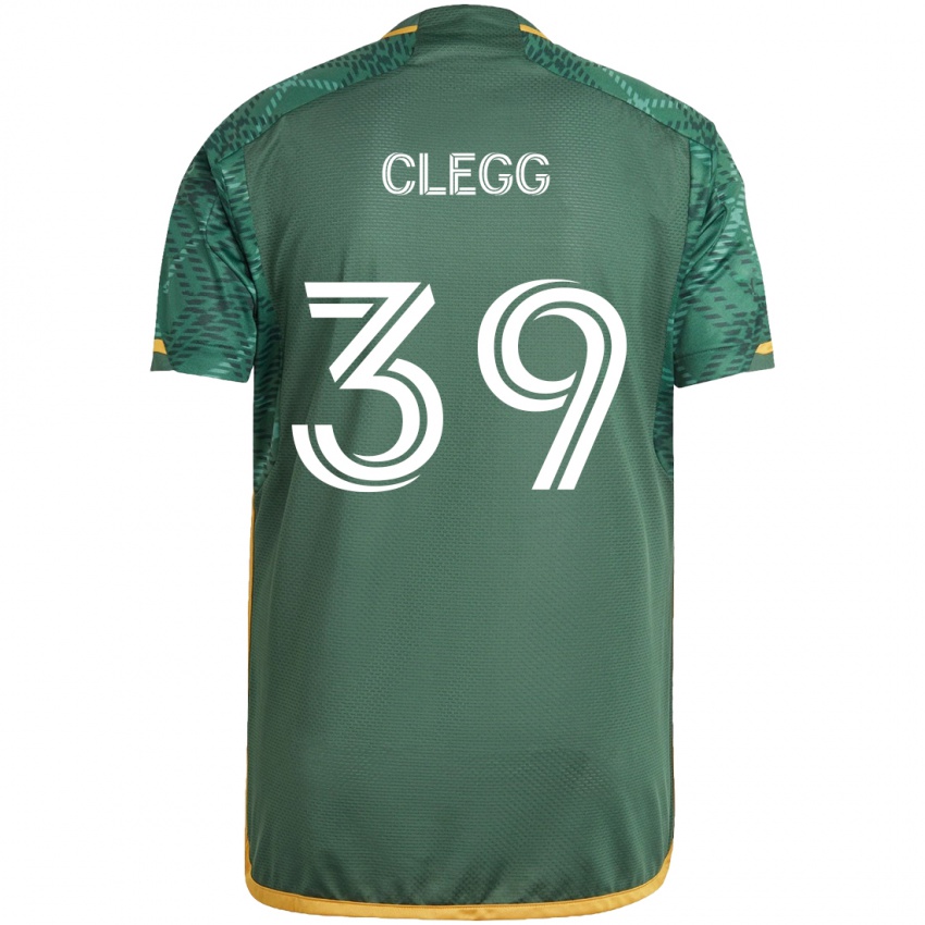 Dětské Tyler Clegg #39 Zelená Oranžová Domů Hráčské Dresy 2024/25 Dres