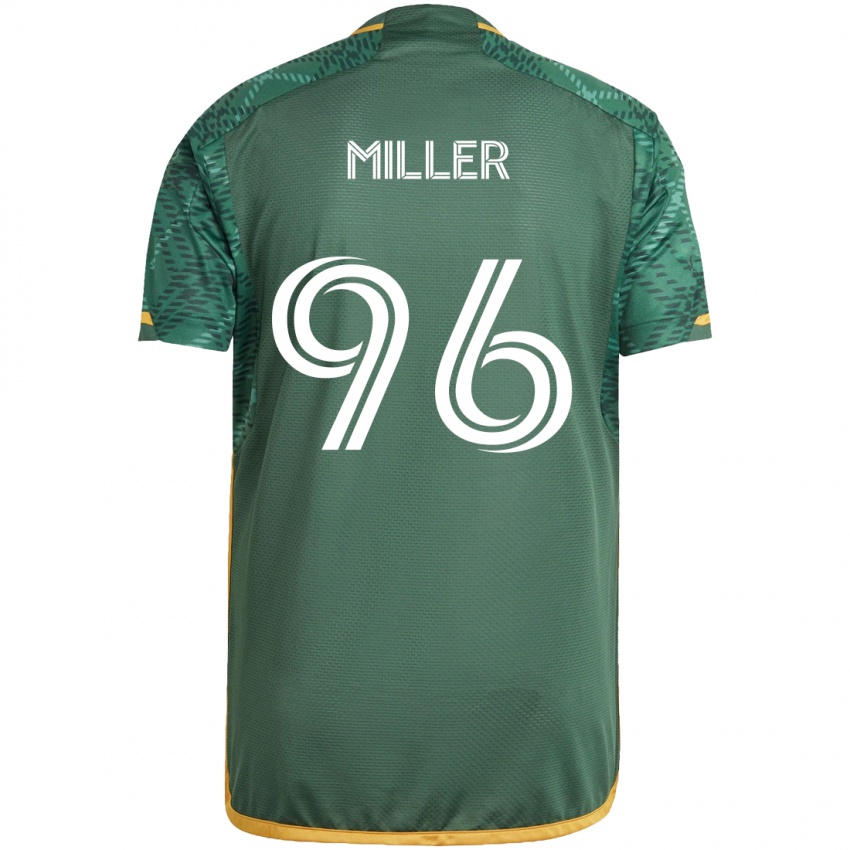 Dětské Carver Miller #96 Zelená Oranžová Domů Hráčské Dresy 2024/25 Dres