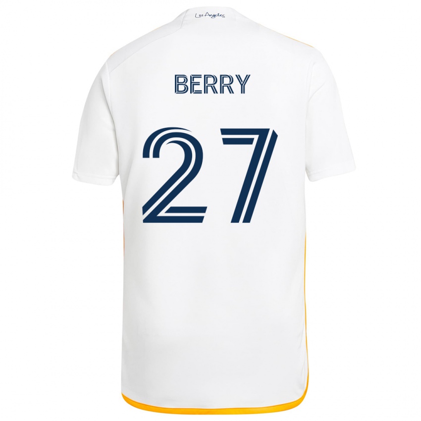 Dětské Miguel Berry #27 Bílá Žlutá Domů Hráčské Dresy 2024/25 Dres