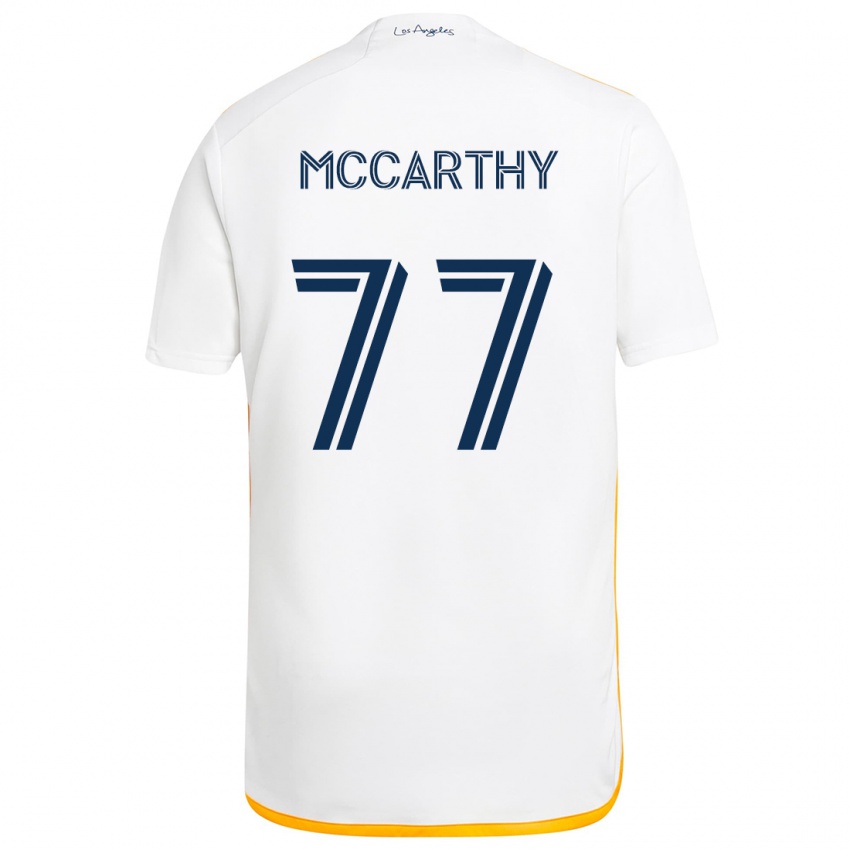 Dětské John Mccarthy #77 Bílá Žlutá Domů Hráčské Dresy 2024/25 Dres