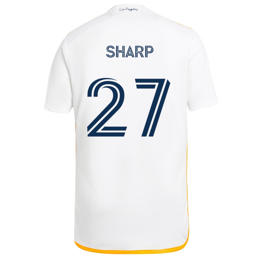 Dětské Billy Sharp #27 Bílá Žlutá Domů Hráčské Dresy 2024/25 Dres