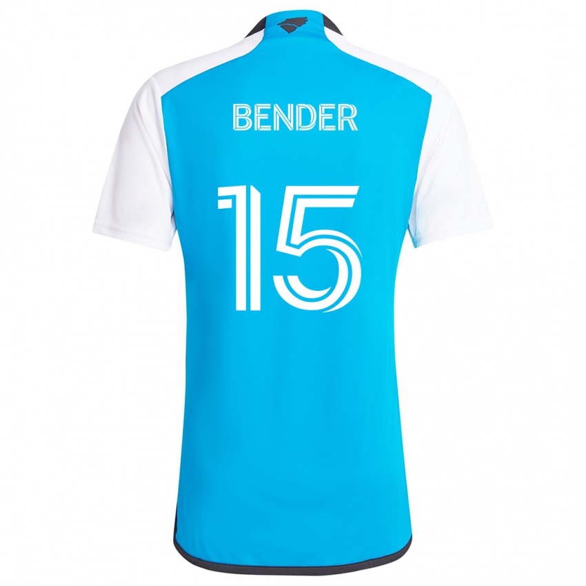 Dětské Ben Bender #15 Modrá Bílá Domů Hráčské Dresy 2024/25 Dres