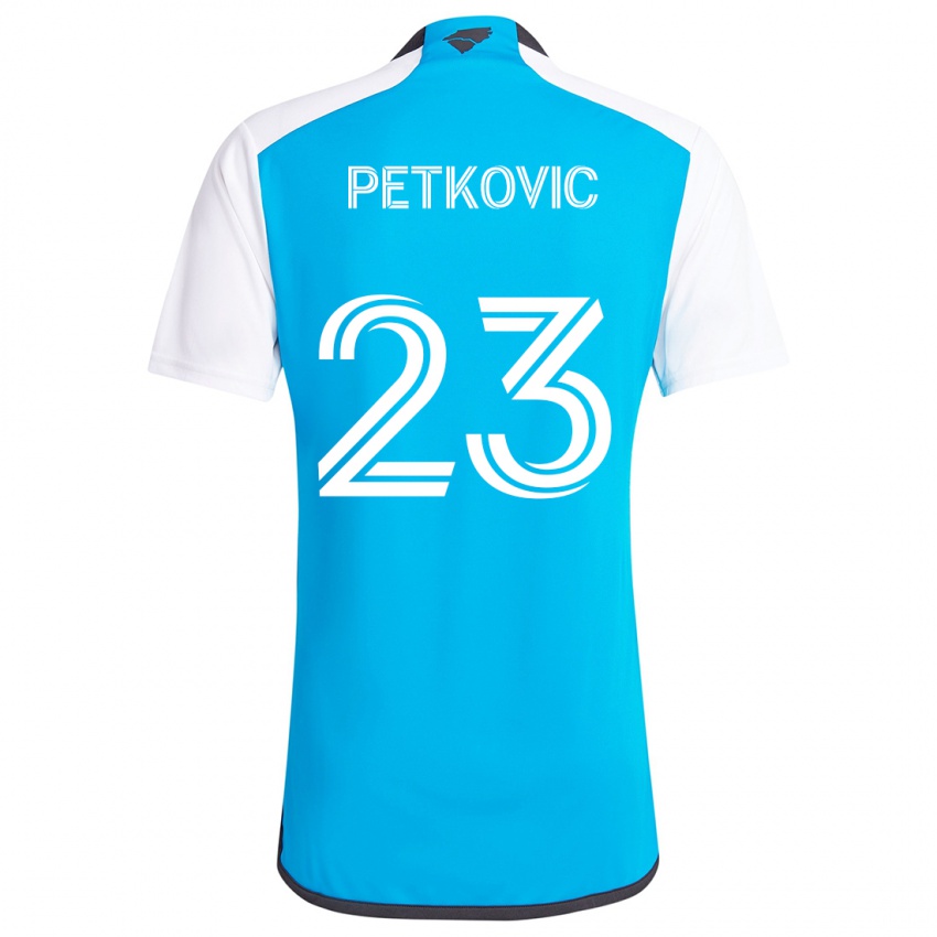 Dětské Nikola Petkovic #23 Modrá Bílá Domů Hráčské Dresy 2024/25 Dres