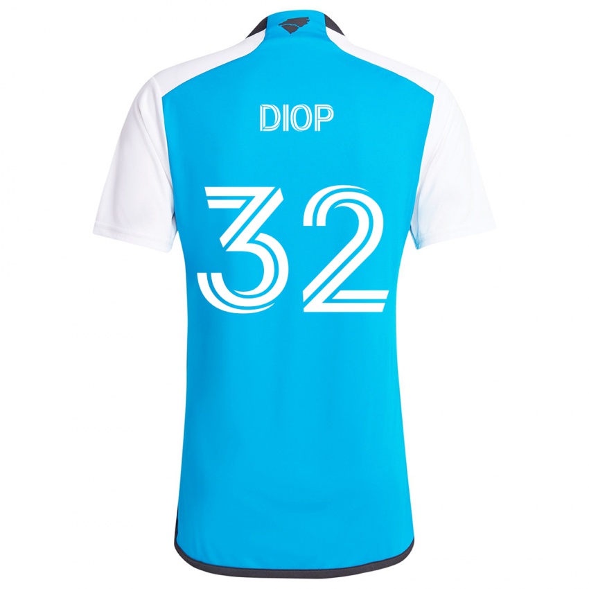 Dětské Hamady Diop #32 Modrá Bílá Domů Hráčské Dresy 2024/25 Dres