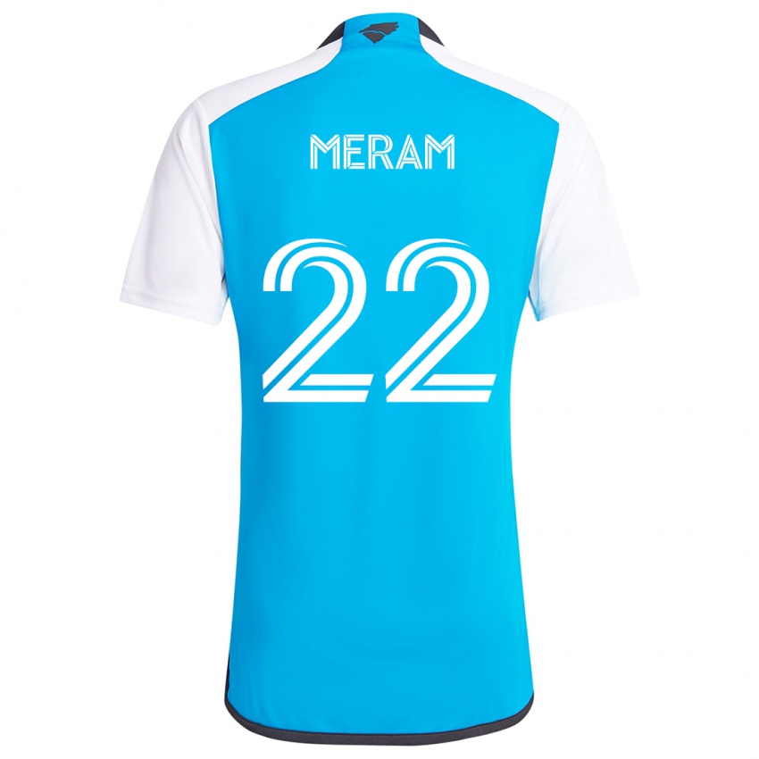 Dětské Justin Meram #22 Modrá Bílá Domů Hráčské Dresy 2024/25 Dres