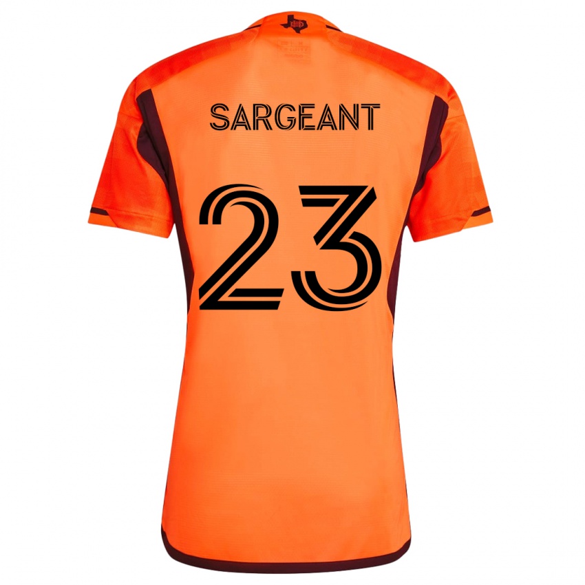 Dětské Kieran Sargeant #23 Oranžová Černá Domů Hráčské Dresy 2024/25 Dres