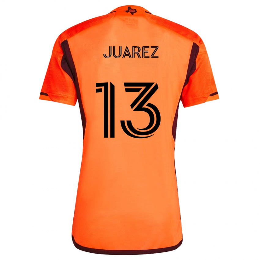 Dětské Jathan Juarez #13 Oranžová Černá Domů Hráčské Dresy 2024/25 Dres