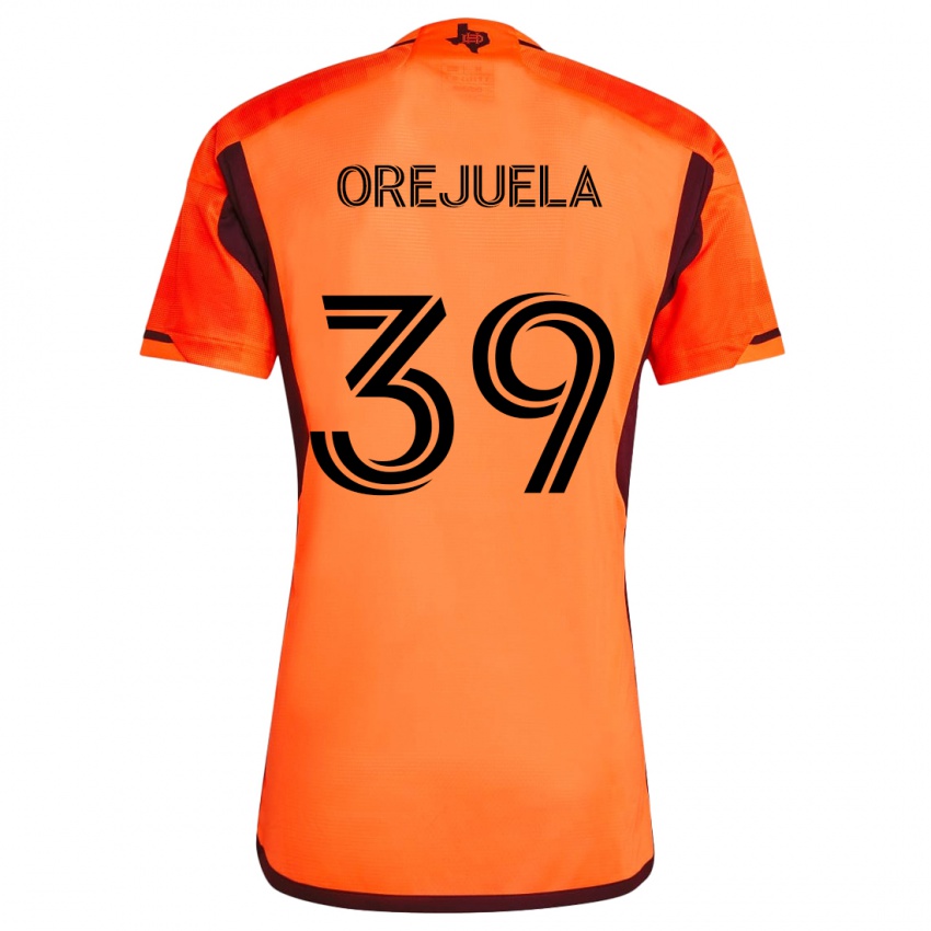 Dětské Jesus Orejuela #39 Oranžová Černá Domů Hráčské Dresy 2024/25 Dres