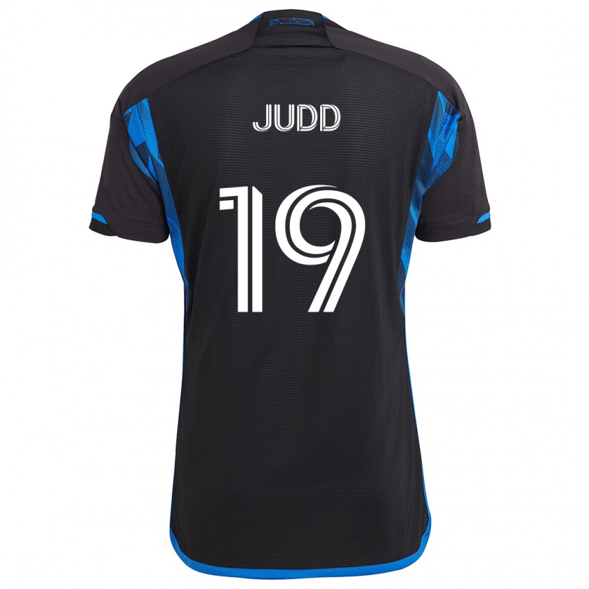 Dětské Preston Judd #19 Modrá Černá Domů Hráčské Dresy 2024/25 Dres