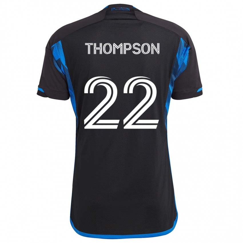 Dětské Tommy Thompson #22 Modrá Černá Domů Hráčské Dresy 2024/25 Dres