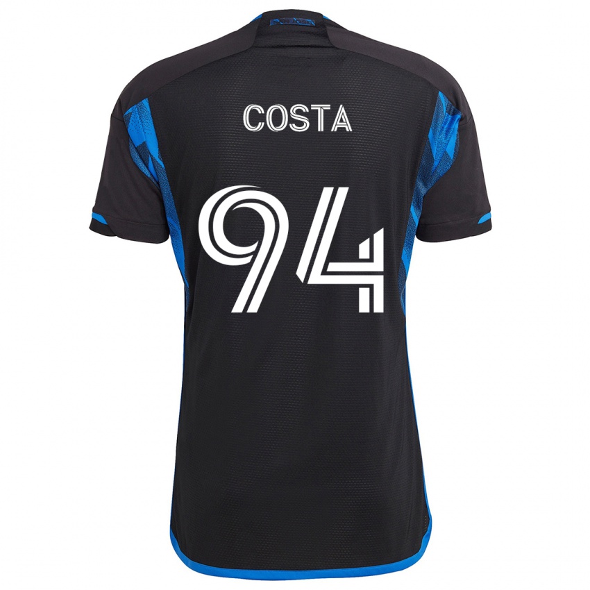 Dětské Vítor Costa #94 Modrá Černá Domů Hráčské Dresy 2024/25 Dres