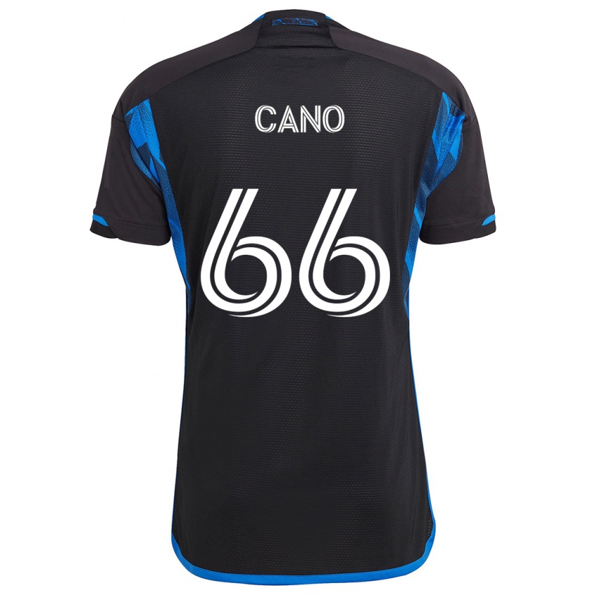 Dětské Alejandro Cano #66 Modrá Černá Domů Hráčské Dresy 2024/25 Dres