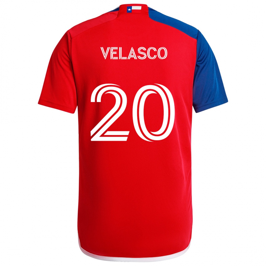 Dětské Alan Velasco #20 Modrá Červená Domů Hráčské Dresy 2024/25 Dres