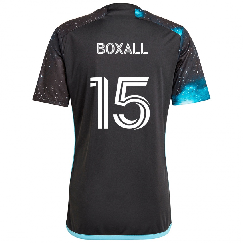 Dětské Michael Boxall #15 Černá Modrá Domů Hráčské Dresy 2024/25 Dres