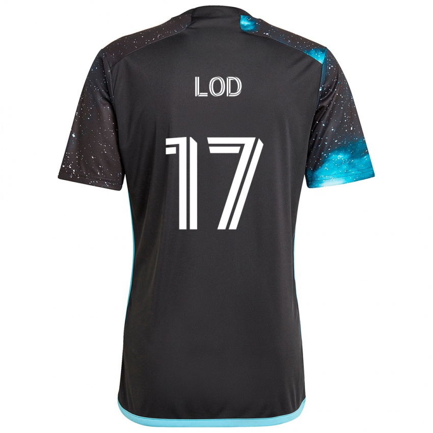 Dětské Robin Lod #17 Černá Modrá Domů Hráčské Dresy 2024/25 Dres