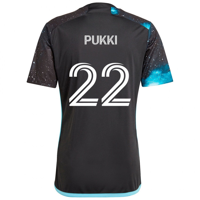 Dětské Teemu Pukki #22 Černá Modrá Domů Hráčské Dresy 2024/25 Dres