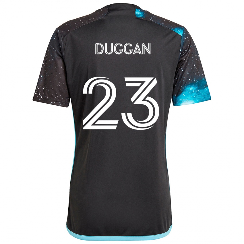 Dětské Morris Duggan #23 Černá Modrá Domů Hráčské Dresy 2024/25 Dres