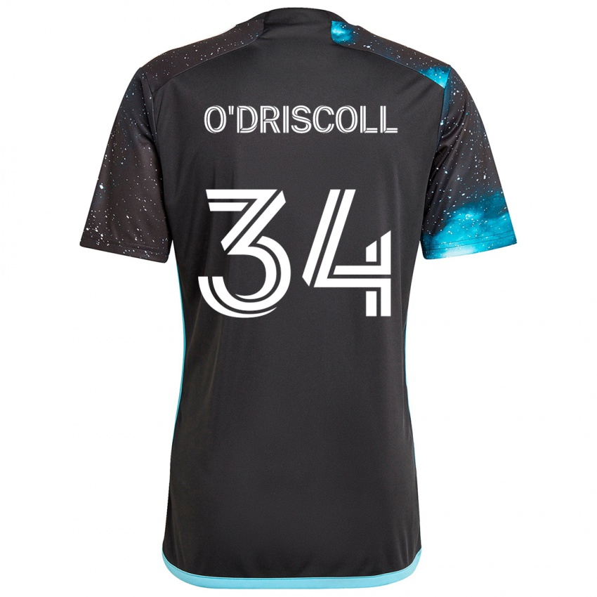 Dětské Rory O'driscoll #34 Černá Modrá Domů Hráčské Dresy 2024/25 Dres