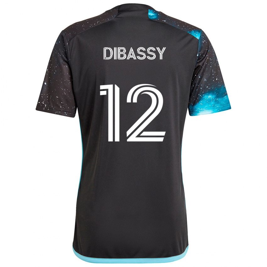 Dětské Bakaye Dibassy #12 Černá Modrá Domů Hráčské Dresy 2024/25 Dres