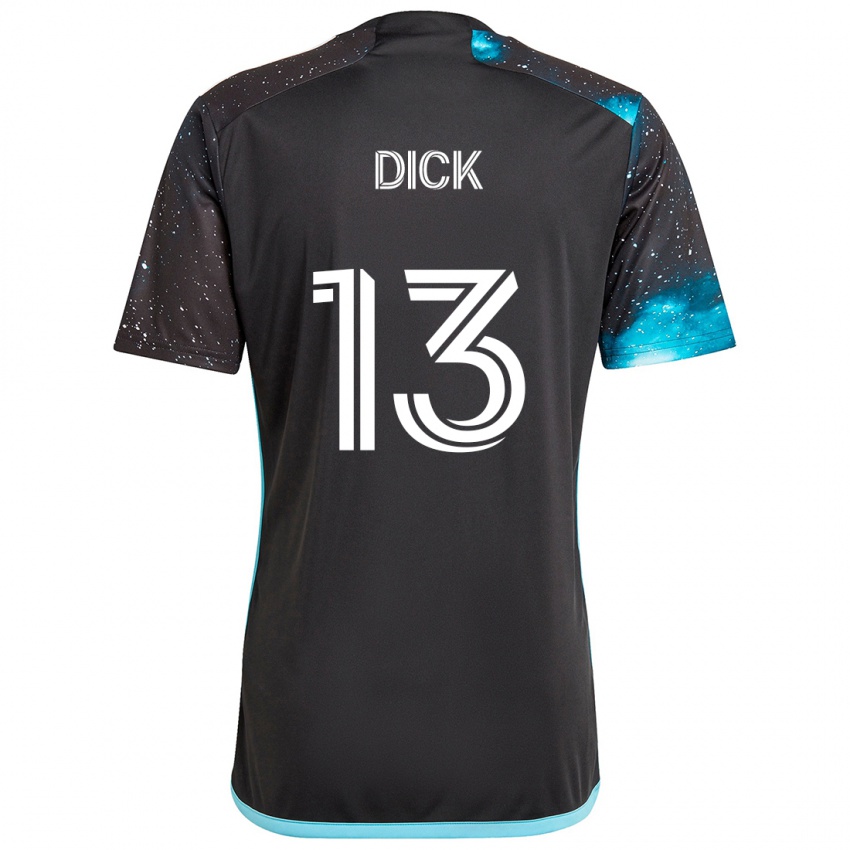 Dětské Eric Dick #13 Černá Modrá Domů Hráčské Dresy 2024/25 Dres