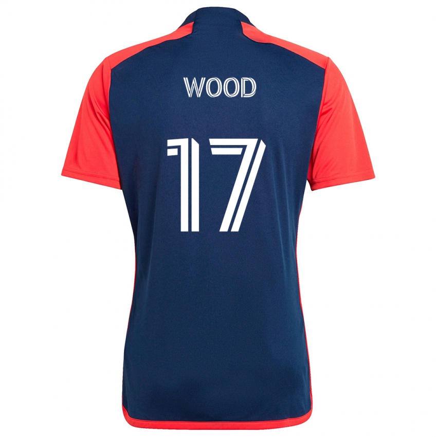 Dětské Bobby Wood #17 Modrá Červená Domů Hráčské Dresy 2024/25 Dres