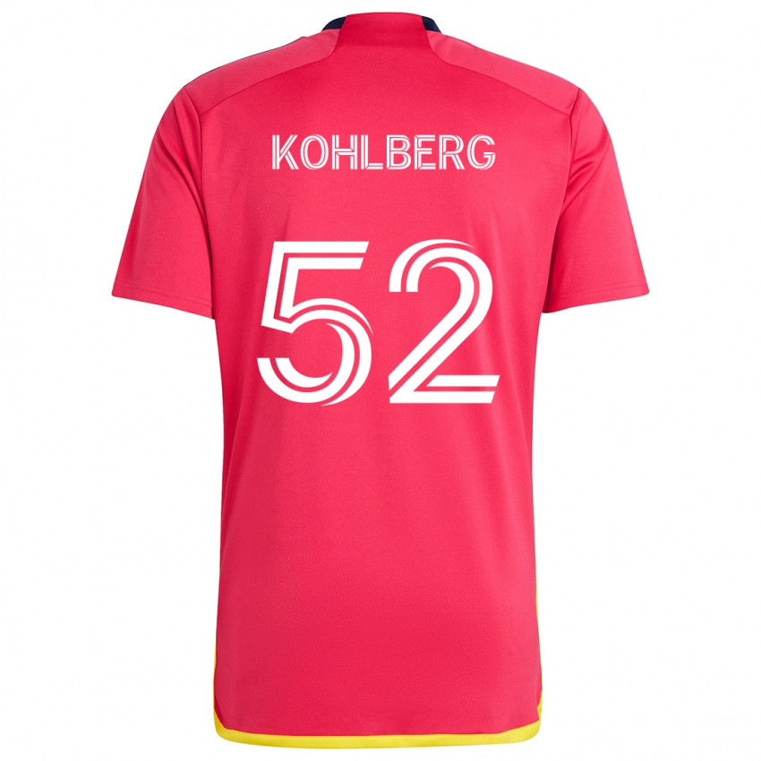 Dětské Andrew Kohlberg #52 Červená Modrá Domů Hráčské Dresy 2024/25 Dres