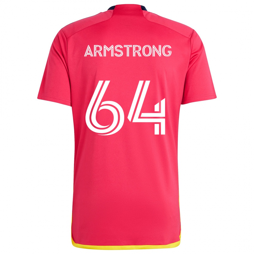 Dětské Dida Armstrong #64 Červená Modrá Domů Hráčské Dresy 2024/25 Dres