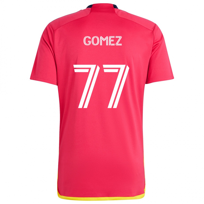 Dětské Sam Gomez #77 Červená Modrá Domů Hráčské Dresy 2024/25 Dres