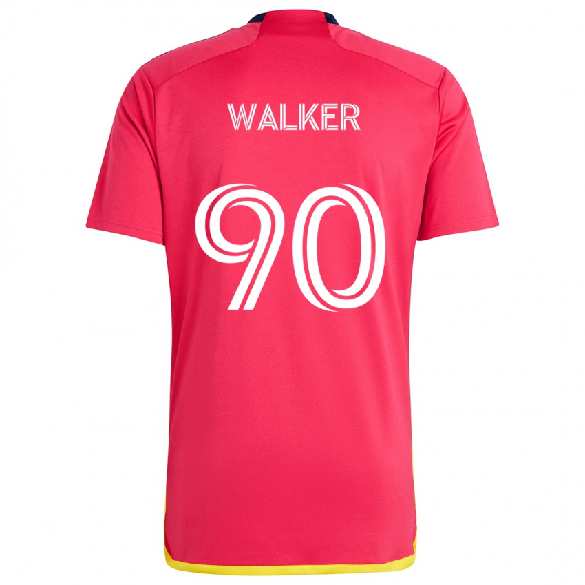 Dětské Eric Walker #90 Červená Modrá Domů Hráčské Dresy 2024/25 Dres