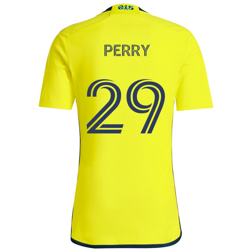 Dětské Nebiyou Perry #29 Žlutá Modrá Domů Hráčské Dresy 2024/25 Dres