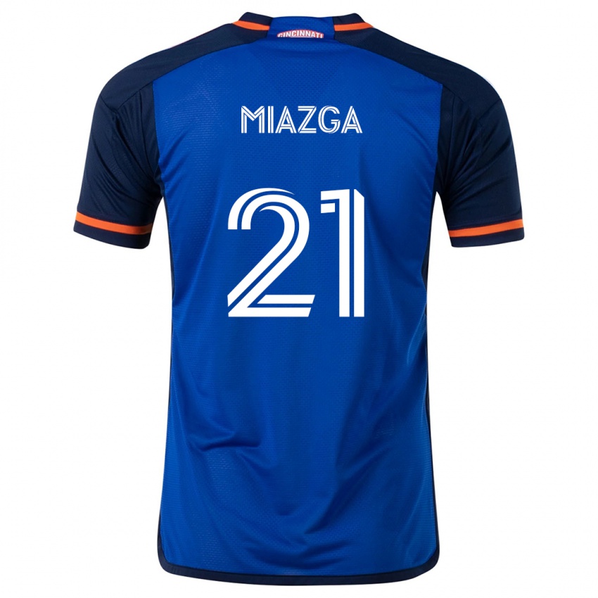 Dětské Matt Miazga #21 Modrá Bílá Domů Hráčské Dresy 2024/25 Dres