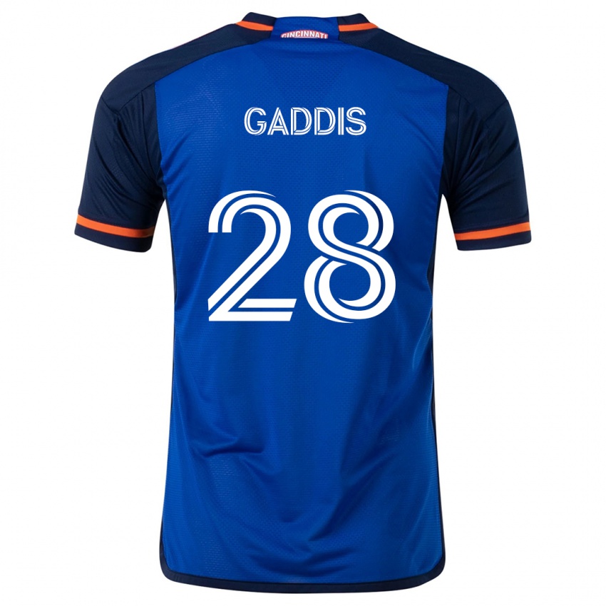 Dětské Raymon Gaddis #28 Modrá Bílá Domů Hráčské Dresy 2024/25 Dres