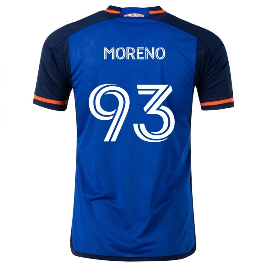 Dětské Júnior Moreno #93 Modrá Bílá Domů Hráčské Dresy 2024/25 Dres