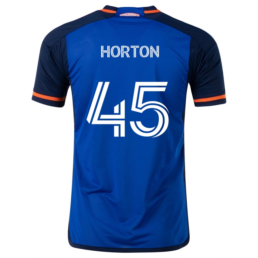 Dětské Philip Horton #45 Modrá Bílá Domů Hráčské Dresy 2024/25 Dres