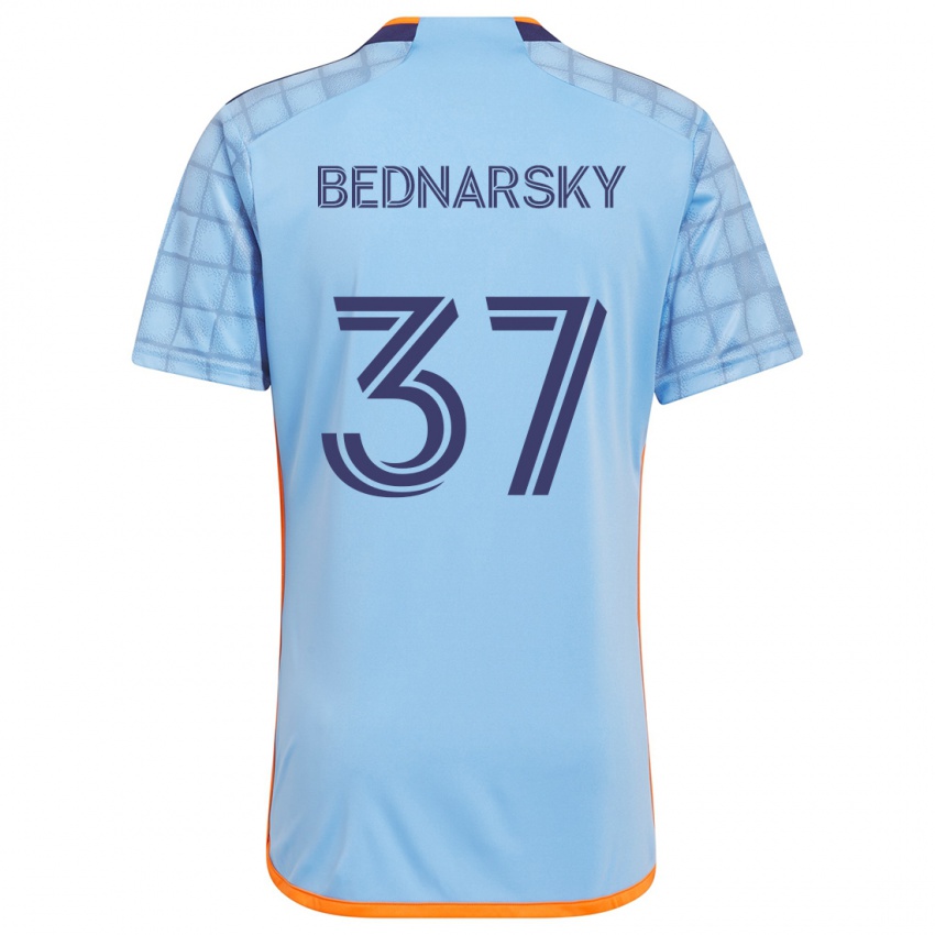 Dětské Stevo Bednarsky #37 Modrá Oranžová Domů Hráčské Dresy 2024/25 Dres