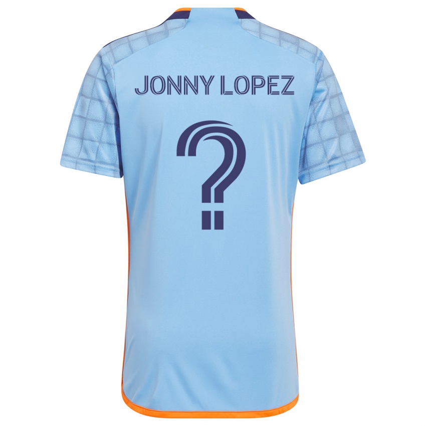 Dětské Jonny Lopez #0 Modrá Oranžová Domů Hráčské Dresy 2024/25 Dres