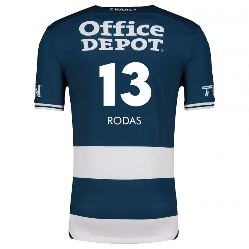 Dětské Carlos Rodas #13 Modrá Bílá Domů Hráčské Dresy 2024/25 Dres