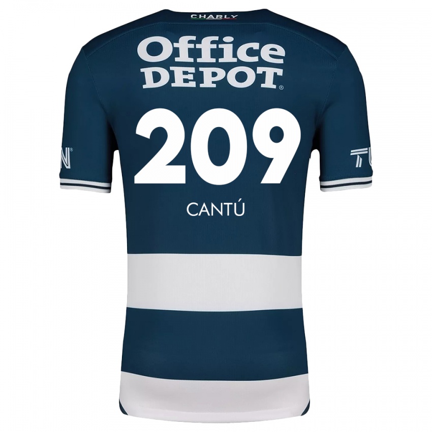 Dětské Juan Cantú #209 Modrá Bílá Domů Hráčské Dresy 2024/25 Dres