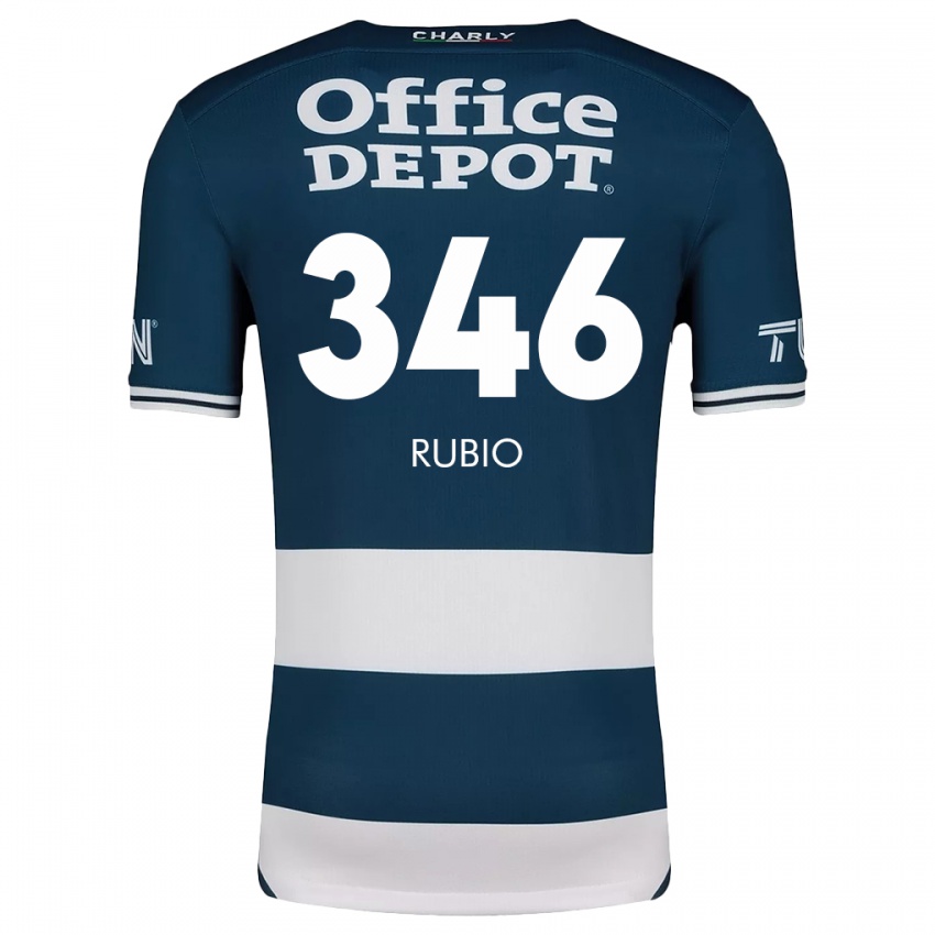 Dětské Mateo Rubio #346 Modrá Bílá Domů Hráčské Dresy 2024/25 Dres