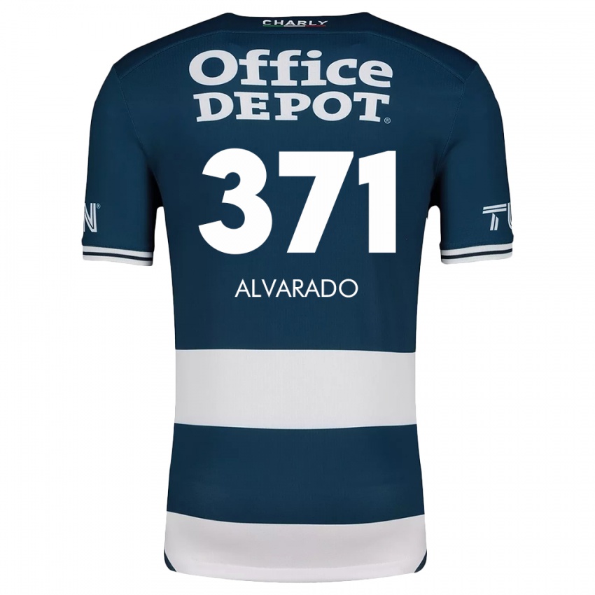 Dětské Brandon Alvarado #371 Modrá Bílá Domů Hráčské Dresy 2024/25 Dres