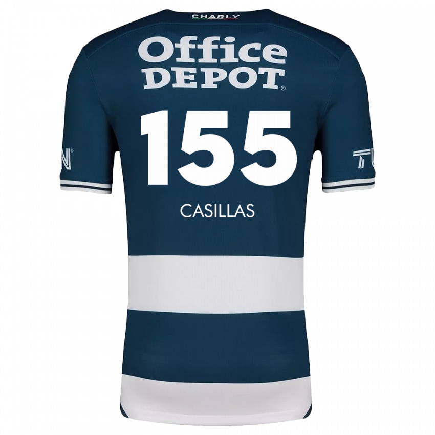 Dětské Johan Casillas #155 Modrá Bílá Domů Hráčské Dresy 2024/25 Dres