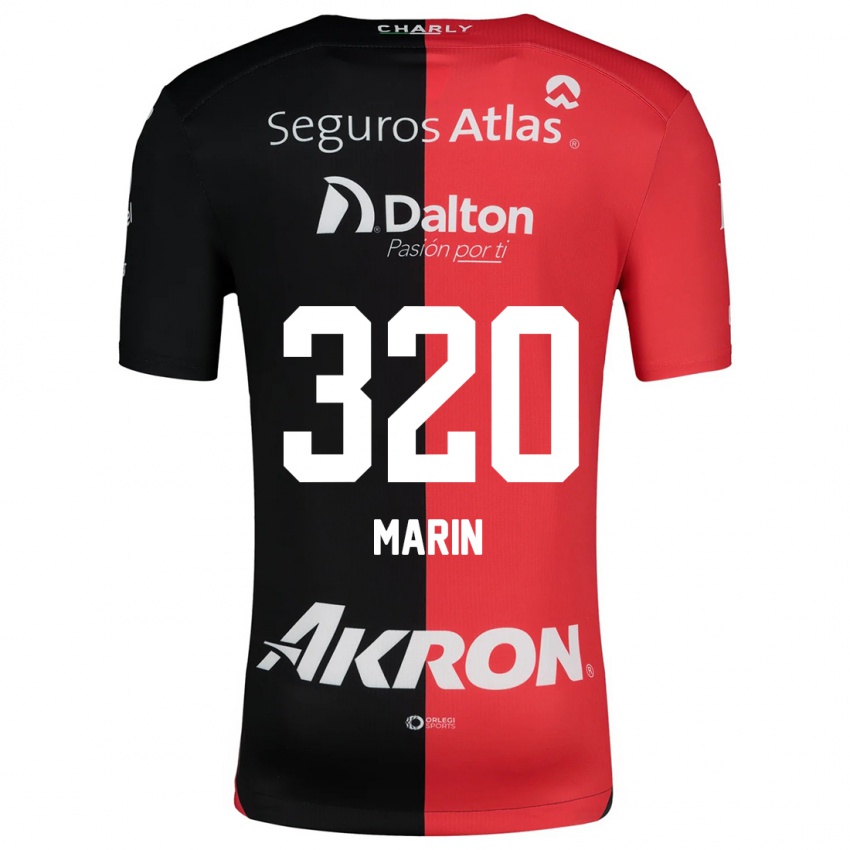 Dětské Donato Marín #320 Červená Černá Domů Hráčské Dresy 2024/25 Dres