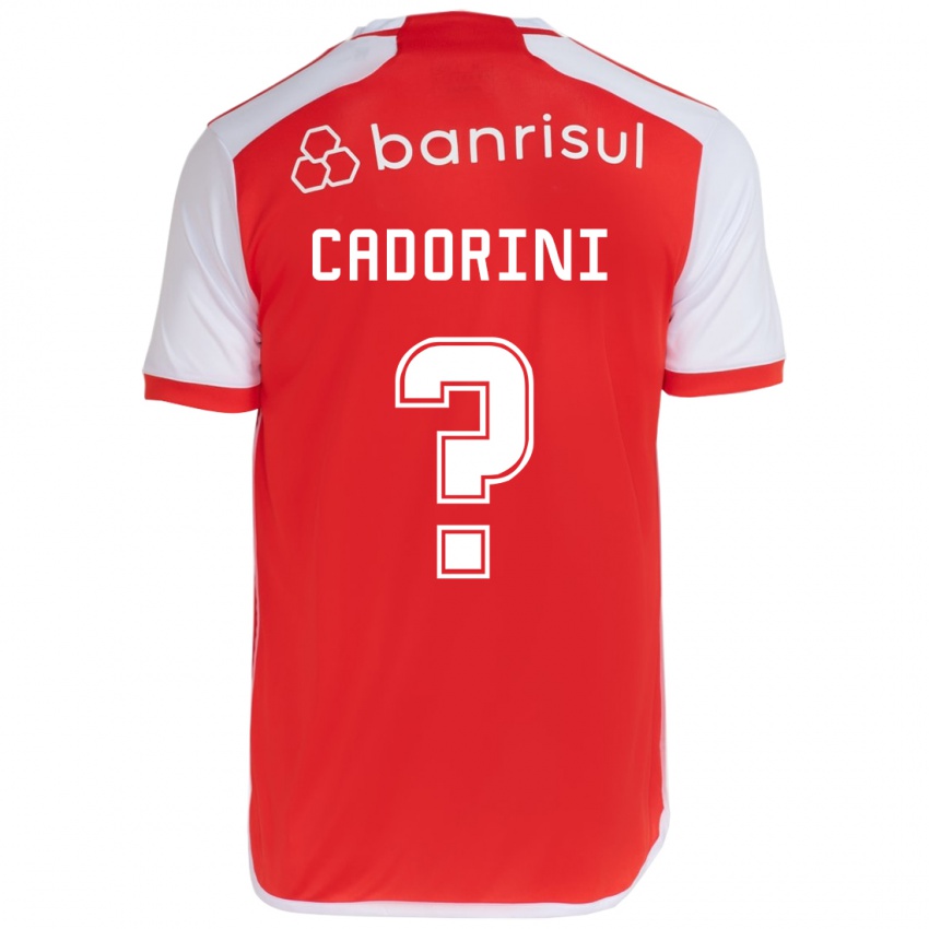 Dětské Matheus Cadorini #0 Červená Bílá Domů Hráčské Dresy 2024/25 Dres