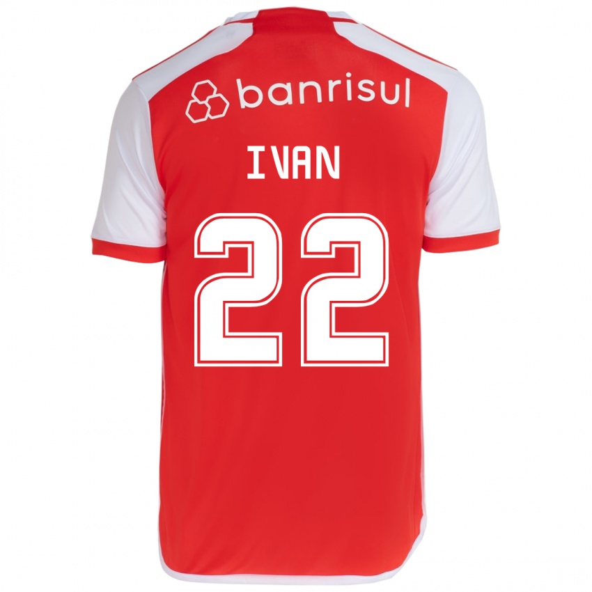 Dětské Ivan #22 Červená Bílá Domů Hráčské Dresy 2024/25 Dres